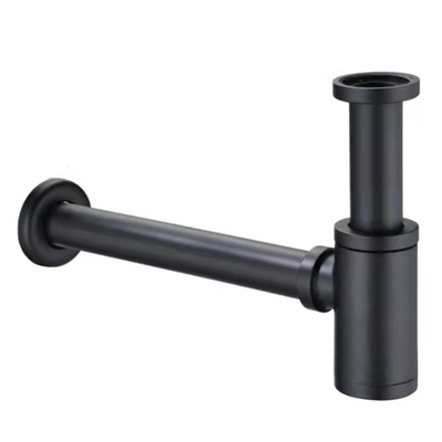 Accessori sifone rotondo, scolo del lavabo della trappola della bottiglia di lavandino della trappola di Matt Black P