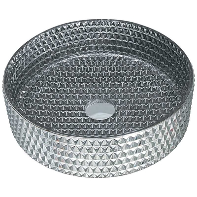 Lavandino cromato del controsoffitto di vanità di Crystal Sink Bowl Elegant Bathroom di rivestimento