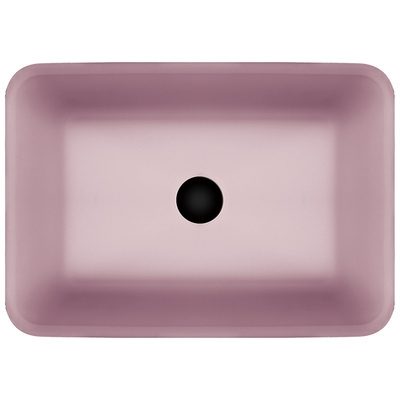 Vetro temperato rettangolare Matt acido del bagno dei bacini rosa del controsoffitto