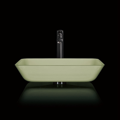 la ciotola del ripiano di 105mm 330mm affonda il bagno verde chiaro bianco rettangolare