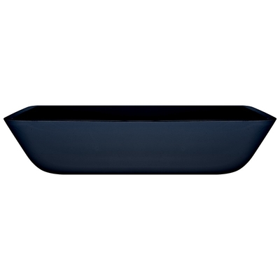 Lavabo nero di vetro temperato di colore 12mm Matt Counter Top Bowl Sink acido