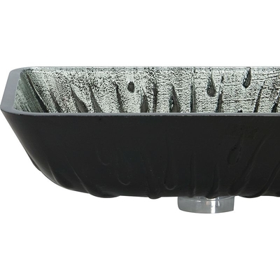 Mano della colata di Gray Rectangular Vessel Sink Hot che spilla il lavandino di vetro temperato di vanità