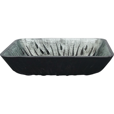 Mano della colata di Gray Rectangular Vessel Sink Hot che spilla il lavandino di vetro temperato di vanità