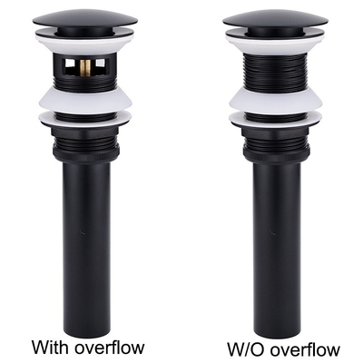 Lavandino residuo d'ottone Matt Black Finish del bacino del lavandino del rubinetto della pompa di scolo dell'acqua di pop-up