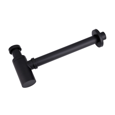 Accessori sifone rotondo, scolo del lavabo della trappola della bottiglia di lavandino della trappola di Matt Black P