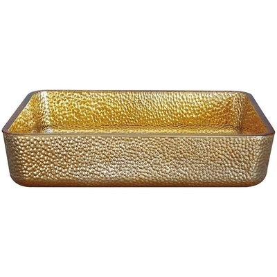 L'imbarcazione rettangolare dell'oro di lusso affonda il bacino profondo moderno a 4,2 pollici dell'affondare del bagno