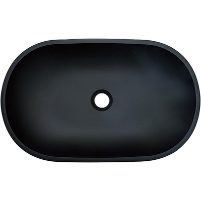 Anti rivestimento della ruggine della nave del bagno ovale nero del lavandino