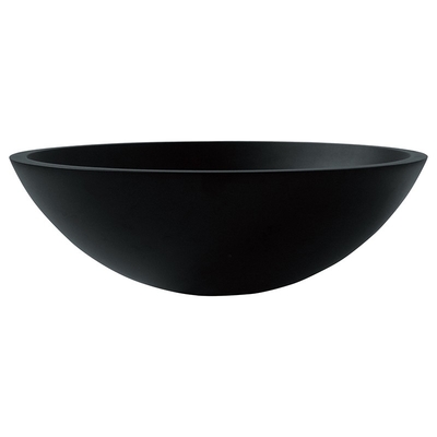 Rivestimento di vetro acido della ruggine di Matt Black Basin Round Bathroom dell'hotel anti
