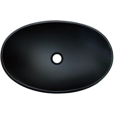 Il lingotto modella l'acido Matt Black Vanity Basin Bathroom 540mm che la lunghezza ha temperato pulito facile di vetro