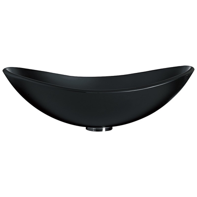Il lingotto modella l'acido Matt Black Vanity Basin Bathroom 540mm che la lunghezza ha temperato pulito facile di vetro