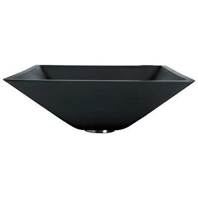 142mm Matt Black Basin Square Funnel acido modellano il bagno temperato
