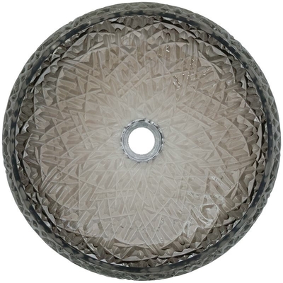 Il lavandino decorativo cromato del bagno lancia forma della palla intorno al lavandino di vetro d'argento della nave