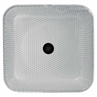 la vanità del controsoffitto di lunghezza di 400mm affonda il quadrato di Crystal Clear Glass Vessel Diamond