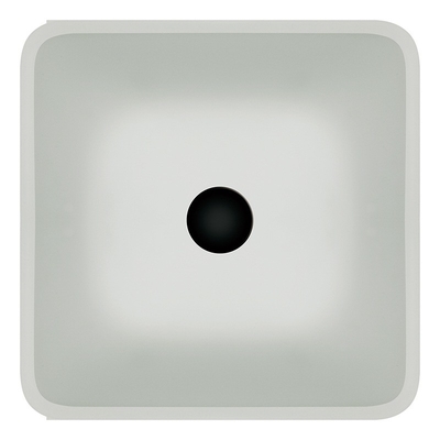 I lavabi del bagno del Super Clear hanno temperato la ciotola quadrata senza cuciture bianca di vetro del lavandino
