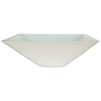 Versi i lavabi con un imbuto a forma di del bagno ha laccato la ciotola bianca di vetro temperata del lavandino del bagno