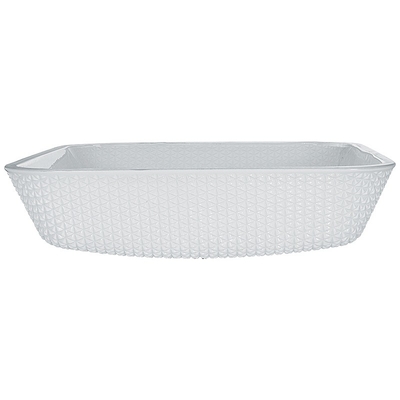 la vanità del controsoffitto di 12mm affonda il bianco resistente di Crystal Square Vessel Bathroom Scratch