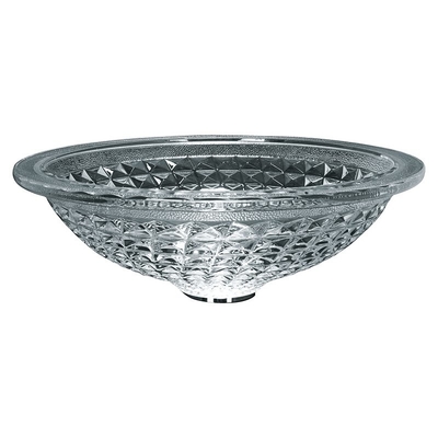 Il giro Crystal Wash Basins Hand Wash 415mm 140mm per l'hotel la pressofusione