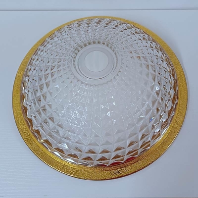 Lavabo variopinto del bordo dell'oro 450mm Diamond Deep Vessel Cone Shape elegante