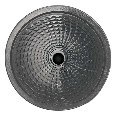 L'imbuto fatto a mano circolare del bagno di Crystal Wash Basins Vessel Glass ha modellato il fumo grigio