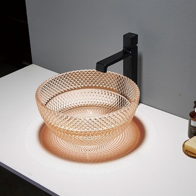 la vanità del controsoffitto di 340mm 175mm affonda il giro di Champagne Bathroom Wash Hand Modern