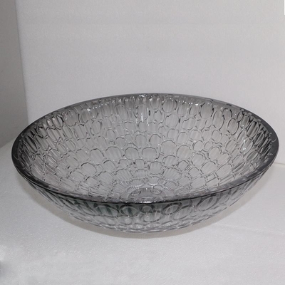 Nave di vetro moderna moderna di Crystal Wash Basins Gradient Black