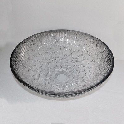 Nave di vetro moderna moderna di Crystal Wash Basins Gradient Black
