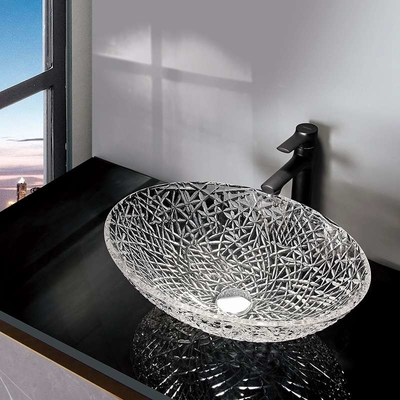 Ultimo lavandino ovale del bagno del lavabo della mano a 19,6 pollici * progettazione a 14,2 pollici dell'Italia artistica