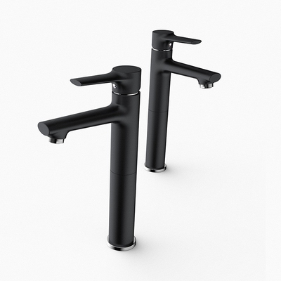 Rubinetto resistente alla corrosione del lavandino della nave di Chrome del foro degli accessori d'ottone solidi del lavabo singolo