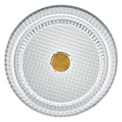 Lavabo di vetro a forma di del cilindro europeo Crystal Clear Sink Diemater 14,8»