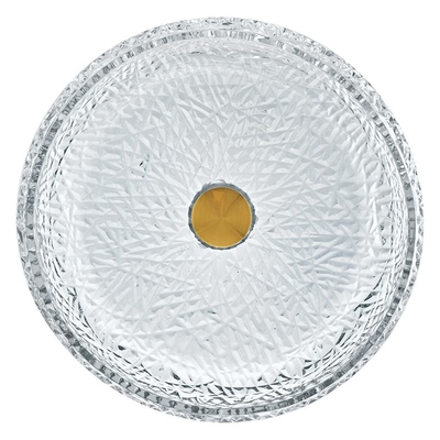 Decorazione domestica montata controsoffitto a forma di palla della ciotola del lavandino del vetro trasparente