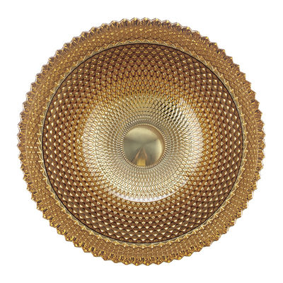La ciotola britannica di colore dell'oro di Crystal Glass Wash Basin In modella i lavandini del controsoffitto del bagno