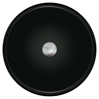 lavabi di vetro temperati 420mm del controsoffitto del bagno del nero del lavandino