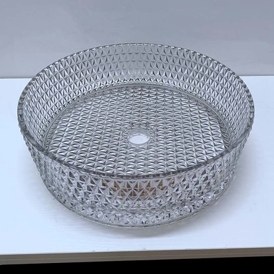 Luce italiana Gray Color Countertop di Crystal Glass Vessel Basins Transparent di progettazione