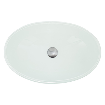 Lavabo bianco lucido temperato a forma di del lavandino di vetro della barca l'alto graffia resistente