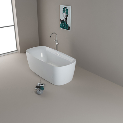 170x80x58cm vasca da bagno acrilica con scarico centrale