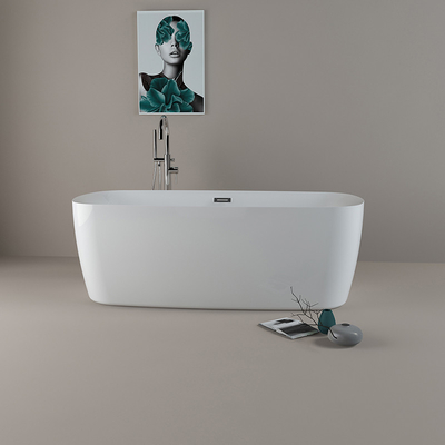 170x80x58cm vasca da bagno acrilica con scarico centrale