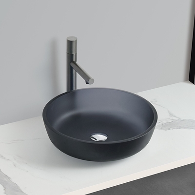 420*420*110 mm vaschetto rotondo con vaschetto di vetro temperato senza sovrafflusso