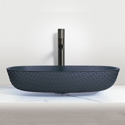 Bagno montato sul bancone vasche da bagno vasche da bagno a forma di melone vaschetti in vetro
