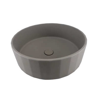 Taupe Clay 17' Modern Medium Wash Basin For Home Commercial