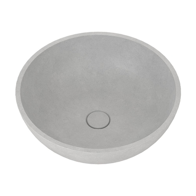 Tavolo in cima al bancone Concreto Wah Basin Grigio Ciano Chiaro Forma rotonda