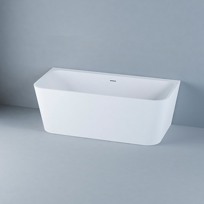Vasca da bagno colorata a forma rettangolare fatta di foglio acrilico puro fresco