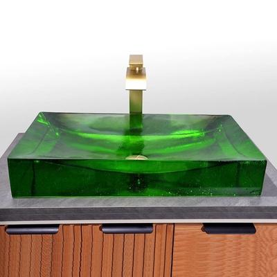 Progetto di bagno in vetro vetrato con vasche da bagno a rifiuti
