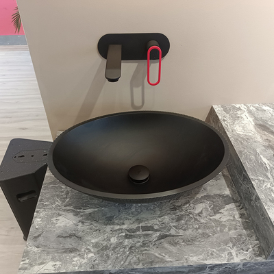500*360*155mm Lavabo in vetro temperato facile da pulire senza sovrafflusso