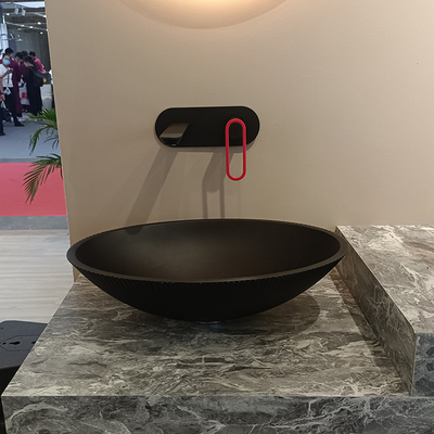 500*360*155mm Lavabo in vetro temperato facile da pulire senza sovrafflusso