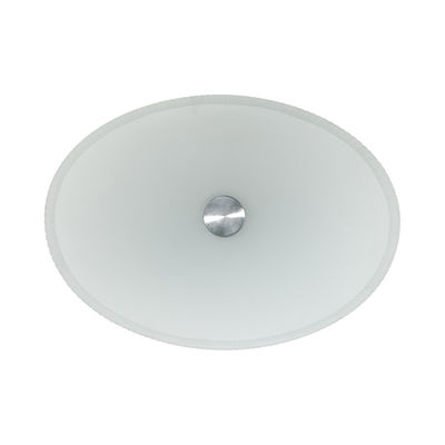 45 mm buco di scarico vetro temperato lavandino di forma ovale per bagni sofisticati