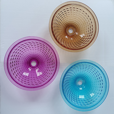 Il giro Crystal Wash Basins Hand Wash 415mm 140mm per l'hotel la pressofusione