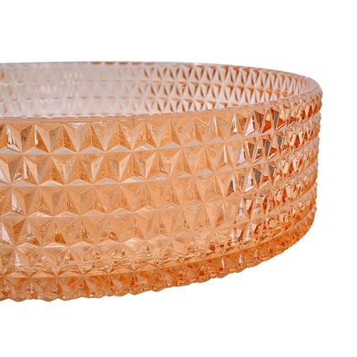 Lavandino di Diamond Round Wash Hand Basin Amber Color Glass Bowl Bathroom
