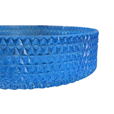 Intorno al tipo colore blu Crystal Diamond di vetro del lavabo del bagno di 120mm