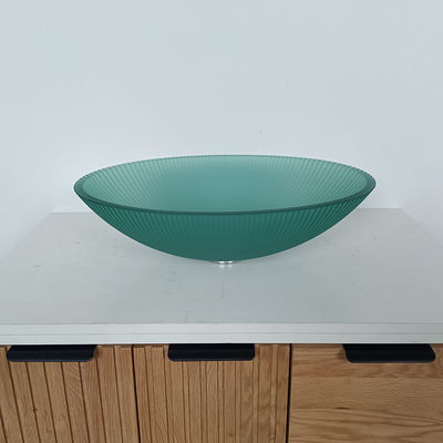 Vaso di lavaggio superiore in vetro ad alta durata con posizione di drenaggio centrale